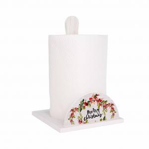 Set 3 pezzi Accessori Cucina di Natale NEW CHRISTMAS A Porta Bicchieri, P. Tovaglioli e P. Rotolo in legno bianco del brand Lupia, categoria: Tavola e cucina > Portabicchieri, Portatovaglioli e Portarotoli > Set Portarotolo, Portatovaglioli e Portabicchieri.