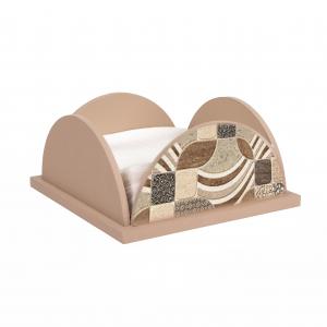 Set 3 pezzi NEW Porta Bicchieri, Porta Tovaglioli e Porta Rotolo in legno shabby VINTAGE LEAVES TILES del brand Lupia, categoria: Tavola e cucina > Portabicchieri, Portatovaglioli e Portarotoli > Set Portarotolo, Portatovaglioli e Portabicchieri.