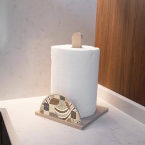 Set 3 pezzi NEW Porta Bicchieri, Porta Tovaglioli e Porta Rotolo in legno shabby VINTAGE LEAVES TILES del brand Lupia, categoria: Tavola e cucina > Portabicchieri, Portatovaglioli e Portarotoli > Set Portarotolo, Portatovaglioli e Portabicchieri.