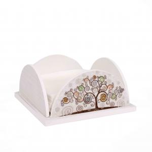 Set 3 pezzi NEW Porta Bicchieri, Porta Tovaglioli e Porta Rotolo in legno Albero della vita Shabby WHITE Tree White del brand Lupia, categoria: Collezioni > TREE stile Albero della Vita > TREE stile Albero della Vita.