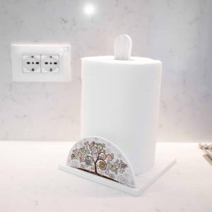 Set 3 pezzi NEW Porta Bicchieri, Porta Tovaglioli e Porta Rotolo in legno Albero della vita Shabby WHITE Tree White del brand Lupia, categoria: Collezioni > TREE stile Albero della Vita > TREE stile Albero della Vita.