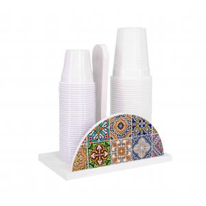 Set 3 pezzi NEW Porta Bicchieri, Porta Tovaglioli e Porta Rotolo in legno WHITE TILES del brand Lupia, categoria: Tavola e cucina > Portabicchieri, Portatovaglioli e Portarotoli > Set Portarotolo, Portatovaglioli e Portabicchieri.