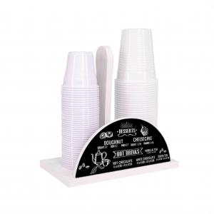 Set 3 pezzi NEW Porta Bicchieri, Porta Tovaglioli e Porta Rotolo in legno white BLACKBOARD del brand Lupia, categoria: Collezioni > BLACKBOARD Caffe' stile Lavagna > BLACKBOARD Caffe' stile lavagna.