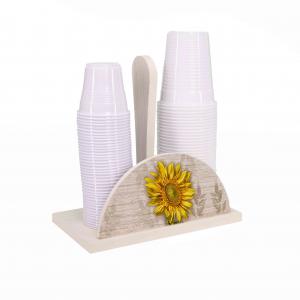 Set 3 pezzi Porta Bicchieri, Porta Tovaglioli e Porta Rotolo in legno SHABBY GIRASOLE del brand Lupia, categoria: Tavola e cucina > Portabicchieri, Portatovaglioli e Portarotoli > Set Portarotolo, Portatovaglioli e Portabicchieri.