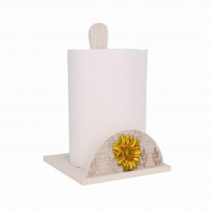 Set 3 pezzi Porta Bicchieri, Porta Tovaglioli e Porta Rotolo in legno SHABBY GIRASOLE del brand Lupia, categoria: Tavola e cucina > Portabicchieri, Portatovaglioli e Portarotoli > Set Portarotolo, Portatovaglioli e Portabicchieri.