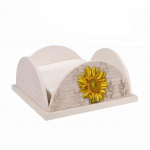 Set 3 pezzi Porta Bicchieri, Porta Tovaglioli e Porta Rotolo in legno SHABBY GIRASOLE del brand Lupia, categoria: Tavola e cucina > Portabicchieri, Portatovaglioli e Portarotoli > Set Portarotolo, Portatovaglioli e Portabicchieri.