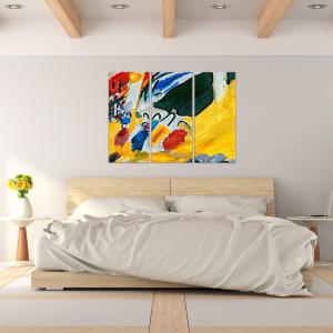 Quadro Moderno 3 pezzi stampa su tela GRANDE QUADRO 100x150 cm IMPRESSION III di Kandinskij per soggiorno, capezzale camera da letto, ufficio del brand Lupia, categoria: Arredo e decorazioni > Quadri e Tele > Grandi Quadri.