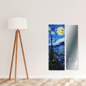 Appendiabiti da parete 46x125 cm Notte Stellata a pannello con stampa, guardaroba, attaccapanni muro con 5 ganci del brand Lupia, categoria: Complementi d'arredo > Appendiabiti > Appendiabiti da parete.