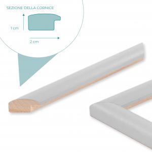 Cornice portafoto in legno da parete PIATTINA GRIGIA, per foto, stampe artistiche, poster, quadri moderni - 15x20 cm del brand Lupia, categoria: Arredo e decorazioni > Cornici e Portafoto > Cornici portafoto da parete.