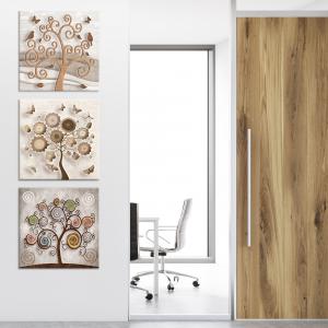 Set 3 pezzi Quadri su tela albero della vita Canvas World 57x57 cm TREE per soggiorno, capezzale camera da letto, cucina, ufficio del brand Lupia, categoria: Arredo e decorazioni > Quadri e Tele > Quadri su tela.