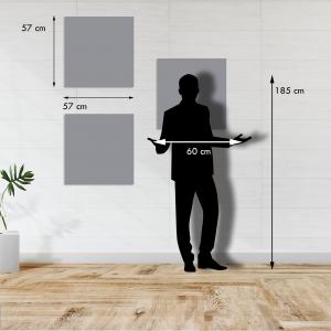 Set 3 pezzi Quadri su tela con linee astratte Canvas World 57x57 cm LINES per soggiorno, capezzale camera da letto, cucina, ufficio del brand Lupia, categoria: Arredo e decorazioni > Quadri e Tele > Quadri a pannelli.