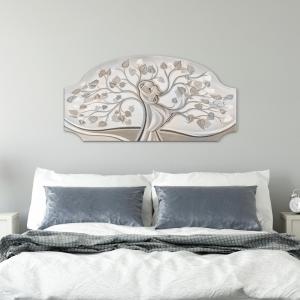 Quadro moderno camera da letto Capezzale Famiglia e Amore FASHION TABLE 50x100 cm ALBERO ABBRACCIO su tavola lavorata del brand Lupia, categoria: Arredo e decorazioni > Quadri e Tele > Quadri su Legno.