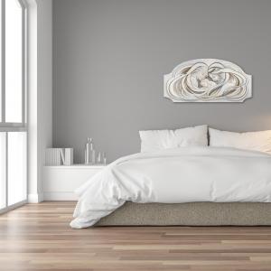 Quadro moderno camera da letto Capezzale Sacra Famiglia 1 FASHION TABLE 50x100 cm su tavola lavorata del brand Lupia, categoria: Arredo e decorazioni > Quadri e Tele > Quadri su Legno.