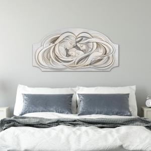 Quadro moderno camera da letto Capezzale Sacra Famiglia 1 FASHION TABLE 50x100 cm su tavola lavorata del brand Lupia, categoria: Arredo e decorazioni > Quadri e Tele > Quadri su Legno.