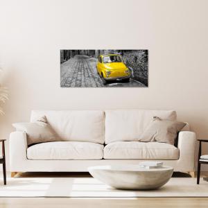 Quadro moderno su tela BRILLANT con Glitter 52x122 cm 500 YELLOW per soggiorno, capezzale camera da letto, ufficio del brand Lupia, categoria: Arredo e decorazioni > Quadri e Tele > Quadri su tela.