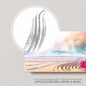 Quadro moderno su tela BRILLANT con Glitter 52x122 cm ZEN ATMOSPHERE per soggiorno, capezzale camera da letto, ufficio del brand Lupia, categoria: Arredo e decorazioni > Quadri e Tele > Quadri su tela.