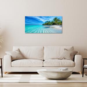 Quadro moderno Stampa su Tela CANVAS WORLD 52x122 cm TROPICAL PARADISE, spiaggia tropicale per soggiorno, capezzale camera da letto, ufficio del brand Lupia, categoria: Arredo e decorazioni > Quadri e Tele > Quadri su tela.