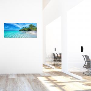 Quadro moderno Stampa su Tela CANVAS WORLD 52x122 cm TROPICAL PARADISE, spiaggia tropicale per soggiorno, capezzale camera da letto, ufficio del brand Lupia, categoria: Arredo e decorazioni > Quadri e Tele > Quadri su tela.