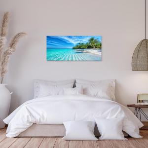 Quadro moderno Stampa su Tela CANVAS WORLD 52x122 cm TROPICAL PARADISE, spiaggia tropicale per soggiorno, capezzale camera da letto, ufficio del brand Lupia, categoria: Arredo e decorazioni > Quadri e Tele > Quadri su tela.