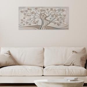 Quadro Moderno su tela materica a rilievo con stampa ALBERO ABBRACCIO 52x122 cm, amore e famiglia, per soggiorno, capezzale camera da letto, ufficio, hotel del brand Lupia, categoria: Arredo e decorazioni > Quadri e Tele > Quadri su tela.
