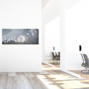 Quadro moderno Stampa su Tela CANVAS WORLD 52x122 cm SWALLOW FLIGHT, volo di rondini con luna, per soggiorno, capezzale camera da letto, ufficio del brand Lupia, categoria: Arredo e decorazioni > Quadri e Tele > Quadri su tela.