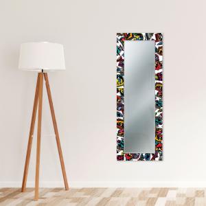 Specchio da parete lungo moderno Mirror Fantasy VOYAGER POP 44x127 cm con cornice stampata del brand Lupia, categoria: Complementi d'arredo > Specchi e specchiere > Specchi da parete.