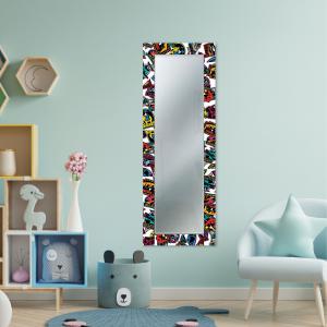 Specchio da parete lungo moderno Mirror Fantasy VOYAGER POP 44x127 cm con cornice stampata del brand Lupia, categoria: Complementi d'arredo > Specchi e specchiere > Specchi da parete.