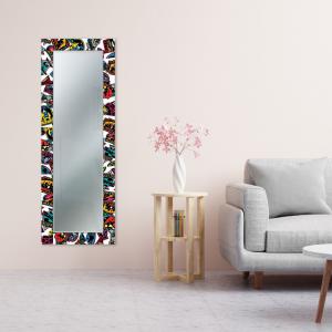 Specchio da parete lungo moderno Mirror Fantasy VOYAGER POP 44x127 cm con cornice stampata del brand Lupia, categoria: Complementi d'arredo > Specchi e specchiere > Specchi da parete.