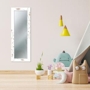 Specchio da parete lungo moderno Mirror Fantasy STELI BROWN 44x127 cm con cornice stampata del brand Lupia, categoria: Complementi d'arredo > Specchi e specchiere > Specchi da parete.