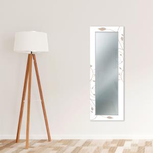 Specchio da parete lungo moderno Mirror Fantasy STELI BROWN 44x127 cm con cornice stampata del brand Lupia, categoria: Complementi d'arredo > Specchi e specchiere > Specchi da parete.
