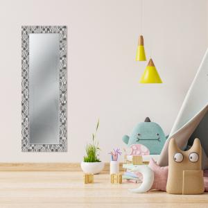Specchio da parete lungo moderno Mirror Fantasy LEAVES TILES MIX 44x127 cm con cornice stampata del brand Lupia, categoria: Complementi d'arredo > Specchi e specchiere > Specchi da parete.
