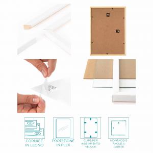 Cornice per PUZZLE Bianca da parete in legno Optical White con diverse dimensioni - 96x68 cm del brand Lupia, categoria: Arredo e decorazioni > Cornici e Portafoto > Cornici per Puzzle.