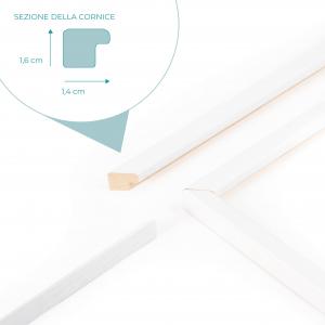 Cornice per PUZZLE Bianca da parete in legno Optical White con diverse dimensioni - 96x68 cm del brand Lupia, categoria: Arredo e decorazioni > Cornici e Portafoto > Cornici per Puzzle.