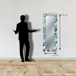 Specchio da parete lungo moderno Mirror Fantasy THE GREAT WAVE OFF KANAGAWA 44x127 cm con cornice stampata, per camera da letto, soggiorno, ingresso del brand Lupia, categoria: Complementi d'arredo > Specchi e specchiere > Specchi da parete.