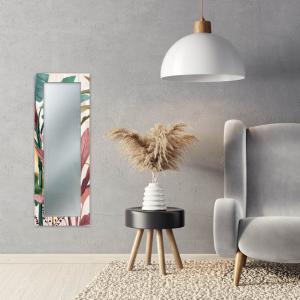 Specchio da parete lungo moderno Mirror Fantasy BANANA LEAVES 44x127 cm con cornice stampata, specchiera per camera da letto, soggiorno, ingresso del brand Lupia, categoria: Complementi d'arredo > Specchi e specchiere > Specchi da parete.