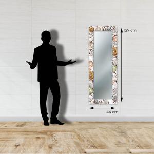 Specchio da parete lungo moderno Mirror Fantasy TREE WHITE 44x127 cm con cornice stampata albero della vita, per camera da letto, soggiorno, ingresso del brand Lupia, categoria: Complementi d'arredo > Specchi e specchiere > Specchi da parete.