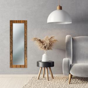 Specchio da parete lungo moderno Mirror Fantasy OLD WOOD 44x127 cm con cornice stampata, specchiera per camera da letto, soggiorno, ingresso del brand Lupia, categoria: Complementi d'arredo > Specchi e specchiere > Specchi da parete.