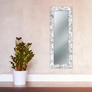 Specchio da parete lungo moderno Mirror Fantasy CALLE WHITE 44x127 cm con cornice stampata, specchiera per camera da letto, soggiorno, ingresso del brand Lupia, categoria: Complementi d'arredo > Specchi e specchiere > Specchi da parete.