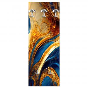 Appendiabiti da parete tema moderno fluido marmoreo 46x125 cm FLUID 2 a pannello con stampa, guardaroba, attaccapanni muro con 5 ganci del brand Lupia, categoria: Complementi d'arredo > Appendiabiti > Appendiabiti da parete, disponibile su Vorreishop.