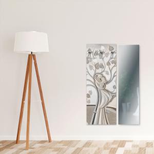 Appendiabiti da parete tema famiglia e amore 46x125 cm ALBERO ABBRACCIO MIX a pannello con stampa, guardaroba, attaccapanni muro con 5 ganci del brand Lupia, categoria: Complementi d'arredo > Appendiabiti > Appendiabiti da parete.