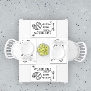 Tovagliette americane lavabili, set da 4 pezzi in PVC rettangolari 31x45 cm, decorate con tema MINI BITES del brand Lupia, categoria: Tavola e cucina > Accessori per la Tavola > Tovagliette americane.