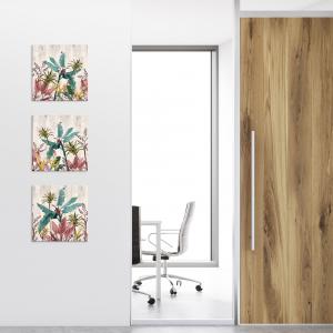 Set 3 pezzi Quadri su tela foglie di banano Canvas Day 38x38 cm BANANA LEAVES BEIGE per soggiorno, capezzale camera da letto, cucina, ufficio del brand Lupia, categoria: Arredo e decorazioni > Quadri e Tele > Quadri su tela.