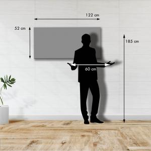 Quadro moderno Stampa su Tela CANVAS WORLD 52x122 cm LEAVES MIX, foglie grigie e tortora, per soggiorno, capezzale camera da letto, ufficio del brand Lupia, categoria: Arredo e decorazioni > Quadri e Tele > Quadri su tela.