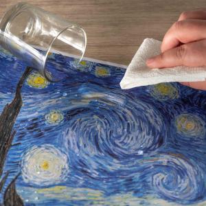 Tovagliette americane lavabili, set da 4 pezzi in PVC rettangolari 31x45 cm, decorate con tema VAN GOGH da tavola del brand Lupia, categoria: Tavola e cucina > Accessori per la Tavola > Tovagliette americane.