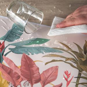 Tovagliette americane lavabili, set da 4 pezzi in PVC rettangolari 31x45 cm, decorate con tema BANANA LEAVES del brand Lupia, categoria: Tavola e cucina > Accessori per la Tavola > Tovagliette americane.