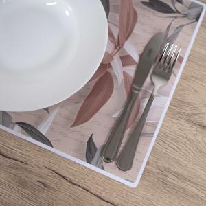 Tovagliette americane lavabili, set da 4 pezzi in PVC rettangolari 31x45 cm, decorate con tema LEAVES MIX del brand Lupia, categoria: Tavola e cucina > Accessori per la Tavola > Tovagliette americane.