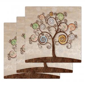 Sottotutto decorato con stampa a colori in Legno QUADRATO Sotto bicchiere, piatto, pentola con varie dimensioni - 32x32 cm LEAVES MIX del brand Lupia, categoria: Tavola e cucina > Accessori per la Tavola > Sottopentole, Sottopiatti e Sottobicchieri.