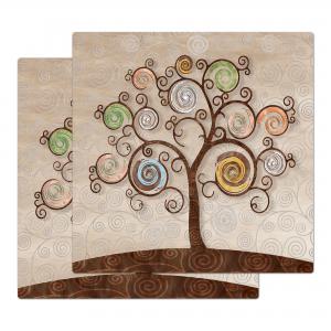 Sottotutto decorato con stampa a colori in Legno QUADRATO Sotto bicchiere, piatto, pentola con varie dimensioni - 32x32 cm LEAVES MIX del brand Lupia, categoria: Tavola e cucina > Accessori per la Tavola > Sottopentole, Sottopiatti e Sottobicchieri.