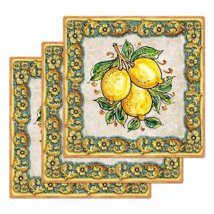 Sottotutto decorato con stampa a colori in Legno QUADRATO Sotto bicchiere, piatto, pentola con varie dimensioni - 32x32 cm LEAVES MIX del brand Lupia, categoria: Tavola e cucina > Accessori per la Tavola > Sottopentole, Sottopiatti e Sottobicchieri.