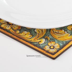Sottotutto decorato con stampa a colori in Legno QUADRATO Sotto bicchiere, piatto, pentola con varie dimensioni - 32x32 cm LEAVES MIX del brand Lupia, categoria: Tavola e cucina > Accessori per la Tavola > Sottopentole, Sottopiatti e Sottobicchieri.
